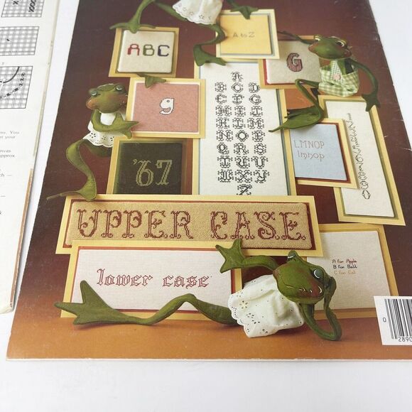 Lot of 3 Counted‎ Cross Stitch Alphabet Monogram Patterns Leaflets Vintage - Picture 8 of 9